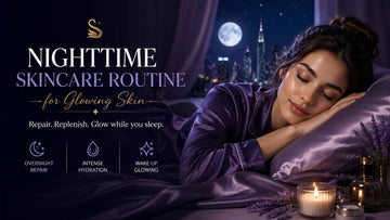 Night Time Skincare Routine for Glowing Skin (Natural) | Purple Swan