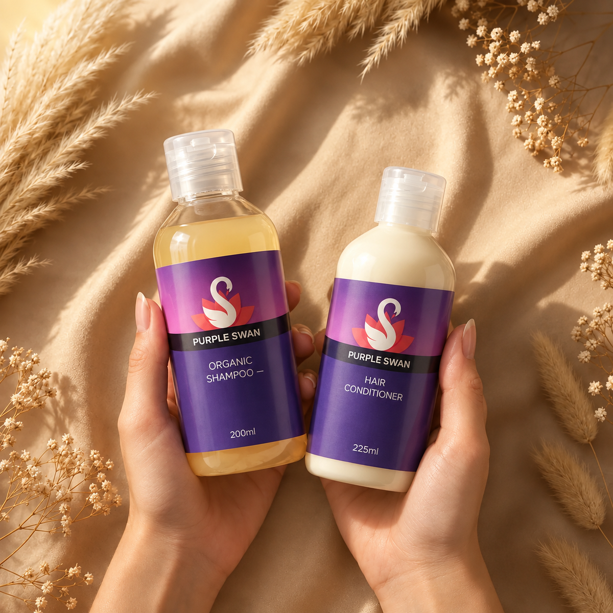 Sulphate-Free Shampoo & Conditioner Duo UAE | Purple Swan