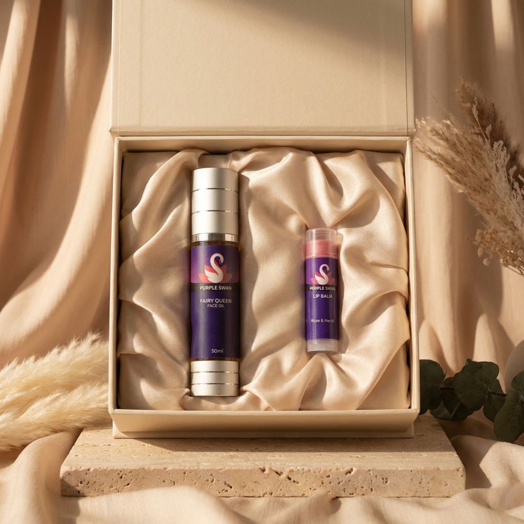 ⁠Fair Queen Oil + Lip Balm - Glow Mini Gift Box