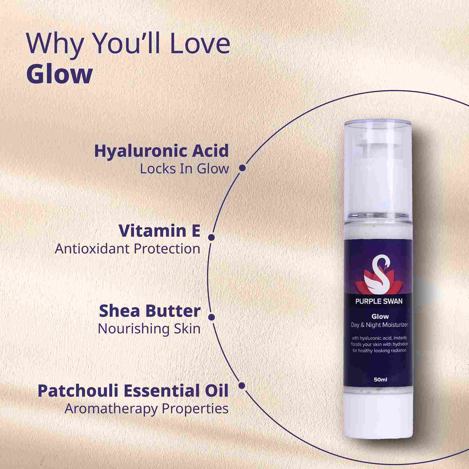 Purple Swan Glow Why to choose glow with HA 