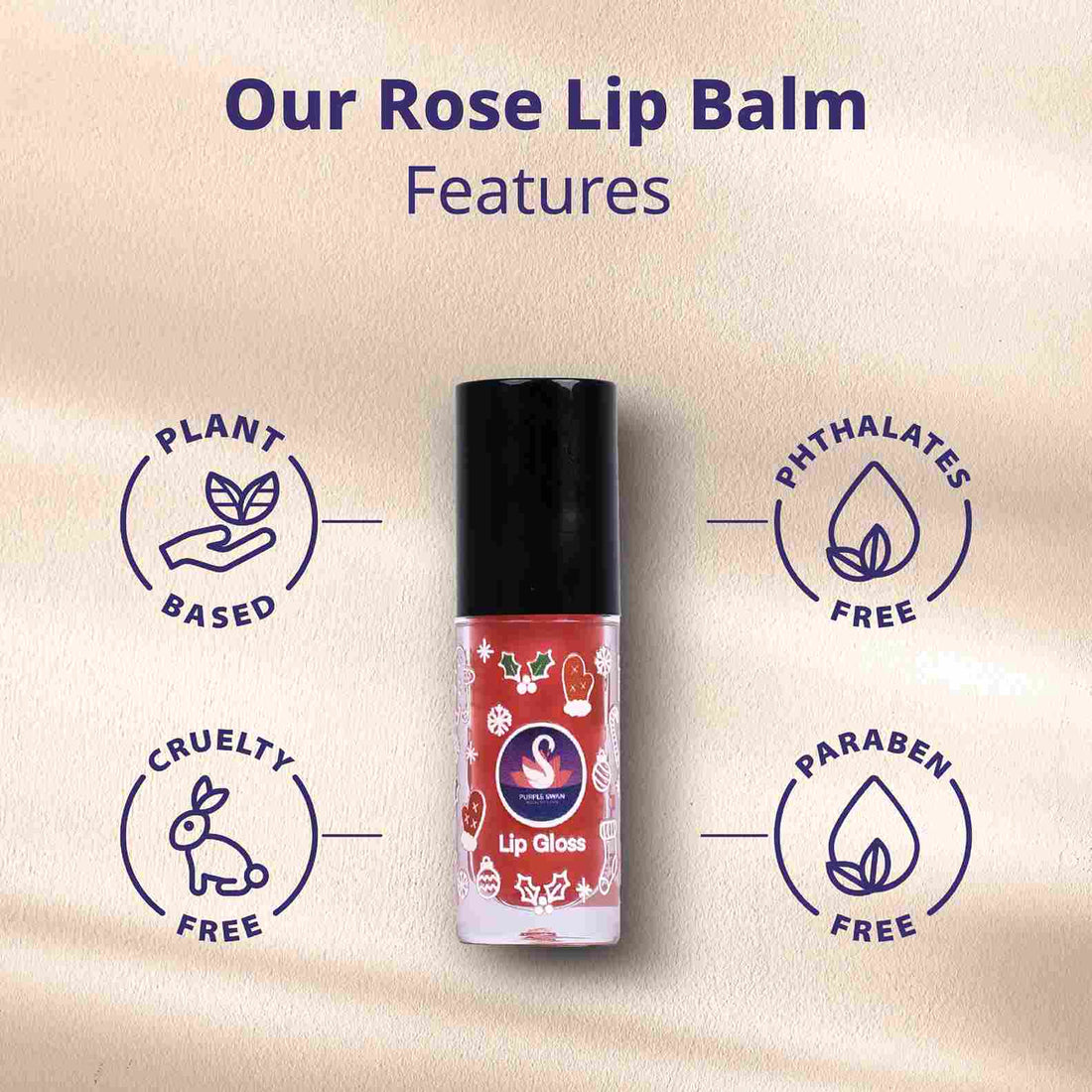 Purple Swan Lip Gloss  Cranberry Radiance