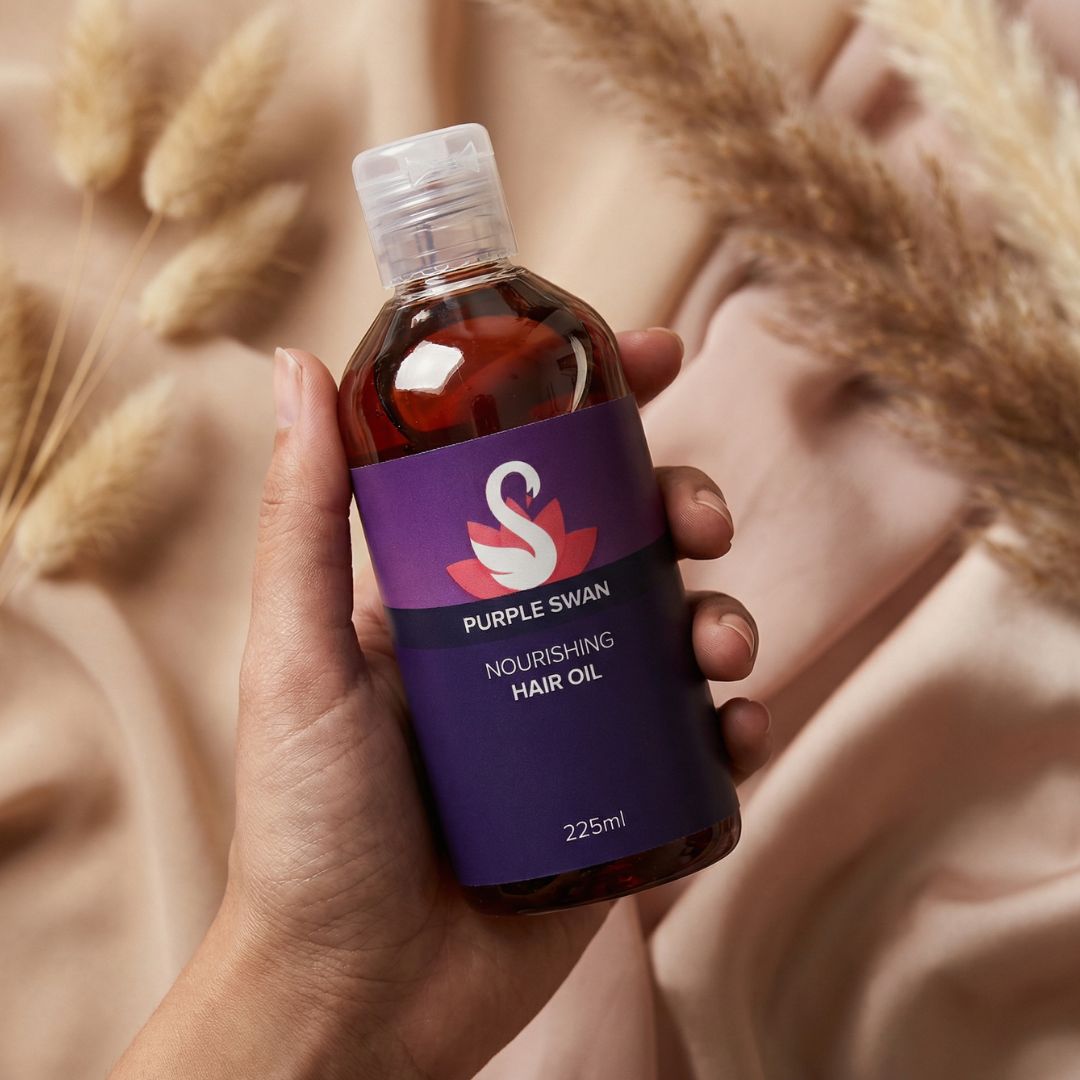 Nourishing hair oil bottle