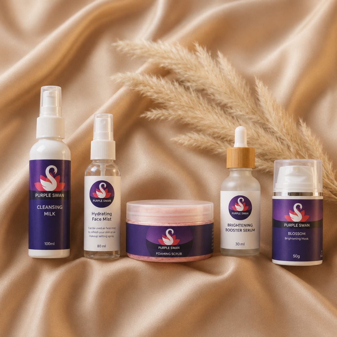 Organic Facial Kit 5 Piece Brightening Set