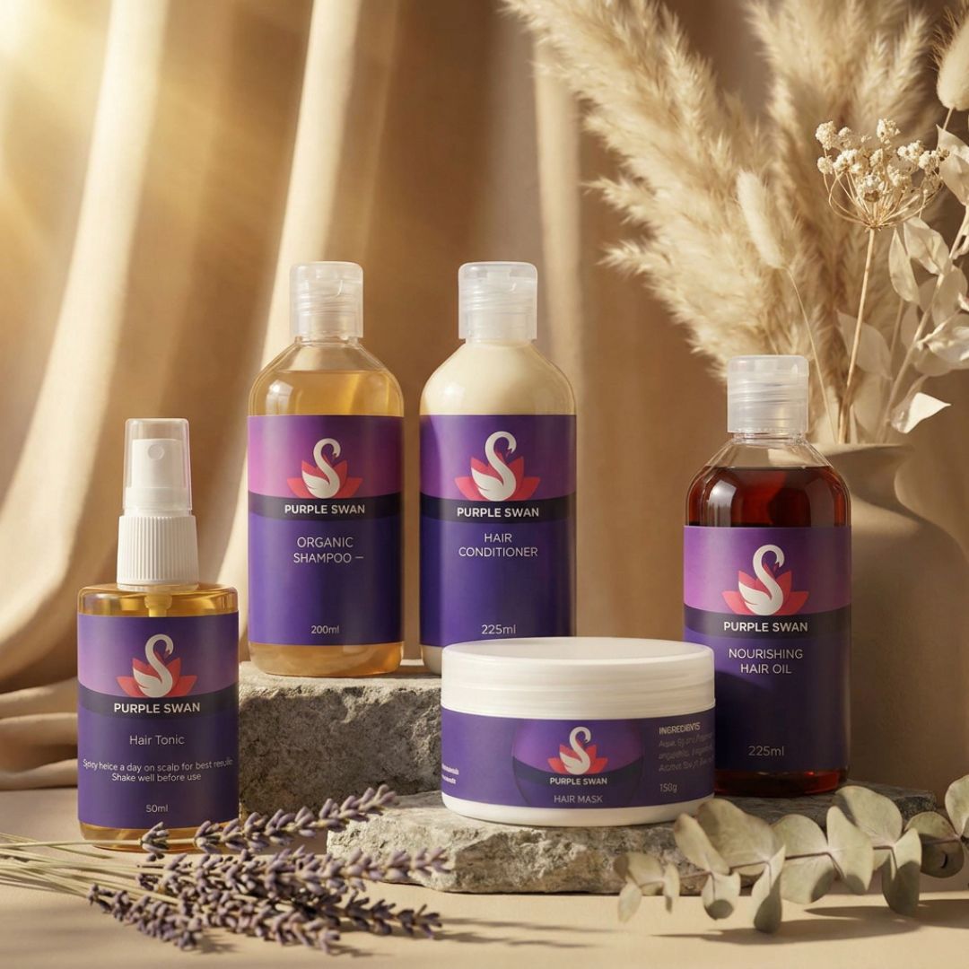 Organic Hair Care Kit Complete 5 Piece Natural Set