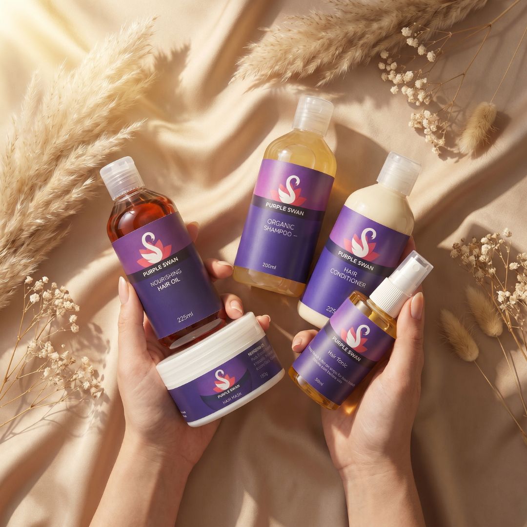 Organic Hair Care Kit Complete 5 Piece Natural Set