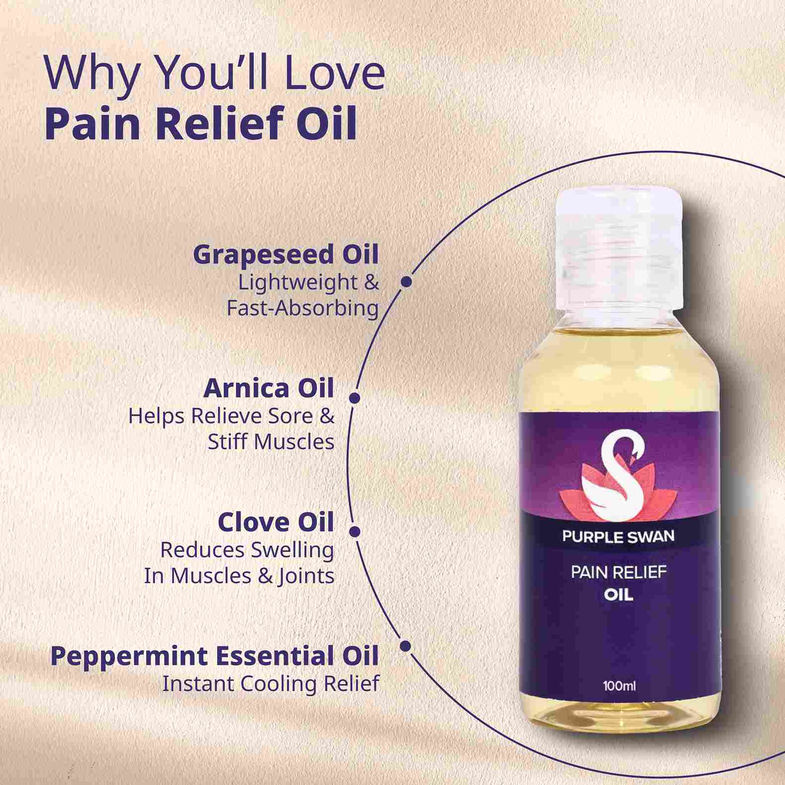 Purple swan Pain Relief oil Why yo Will love it 
