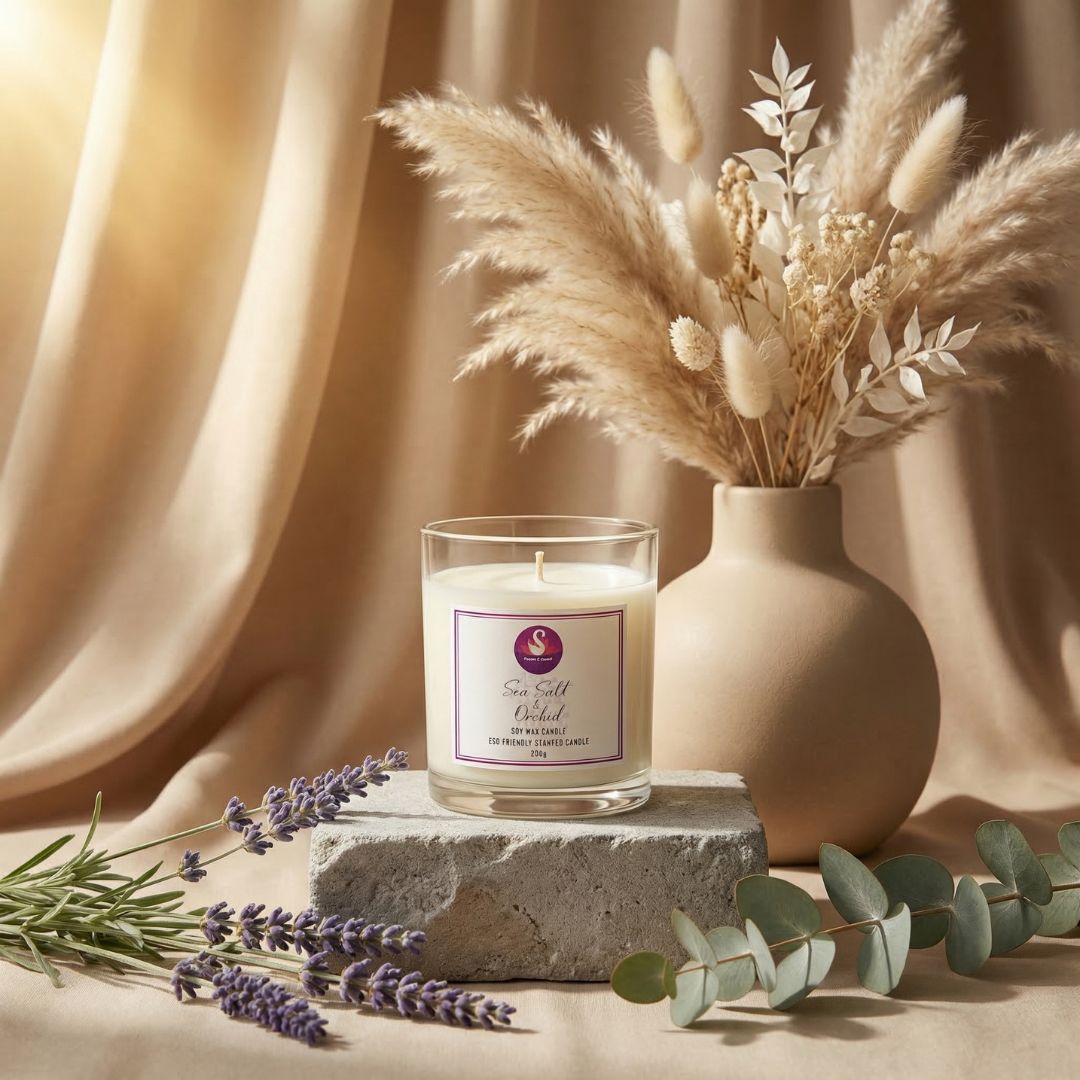 Sea Salt & Orchid Soy Wax Candle