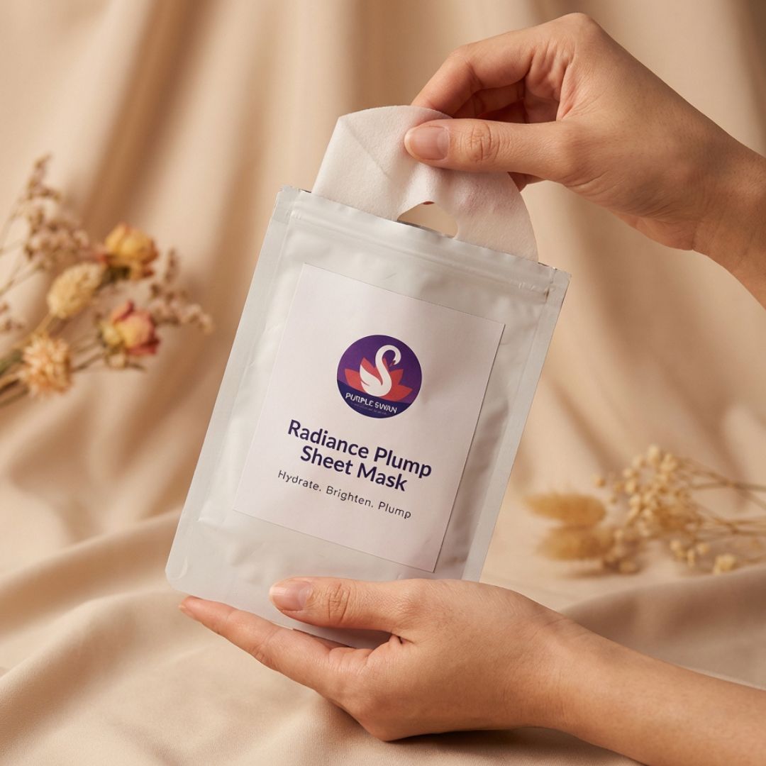 Purple Swan radiance plump hydrating sheet mask