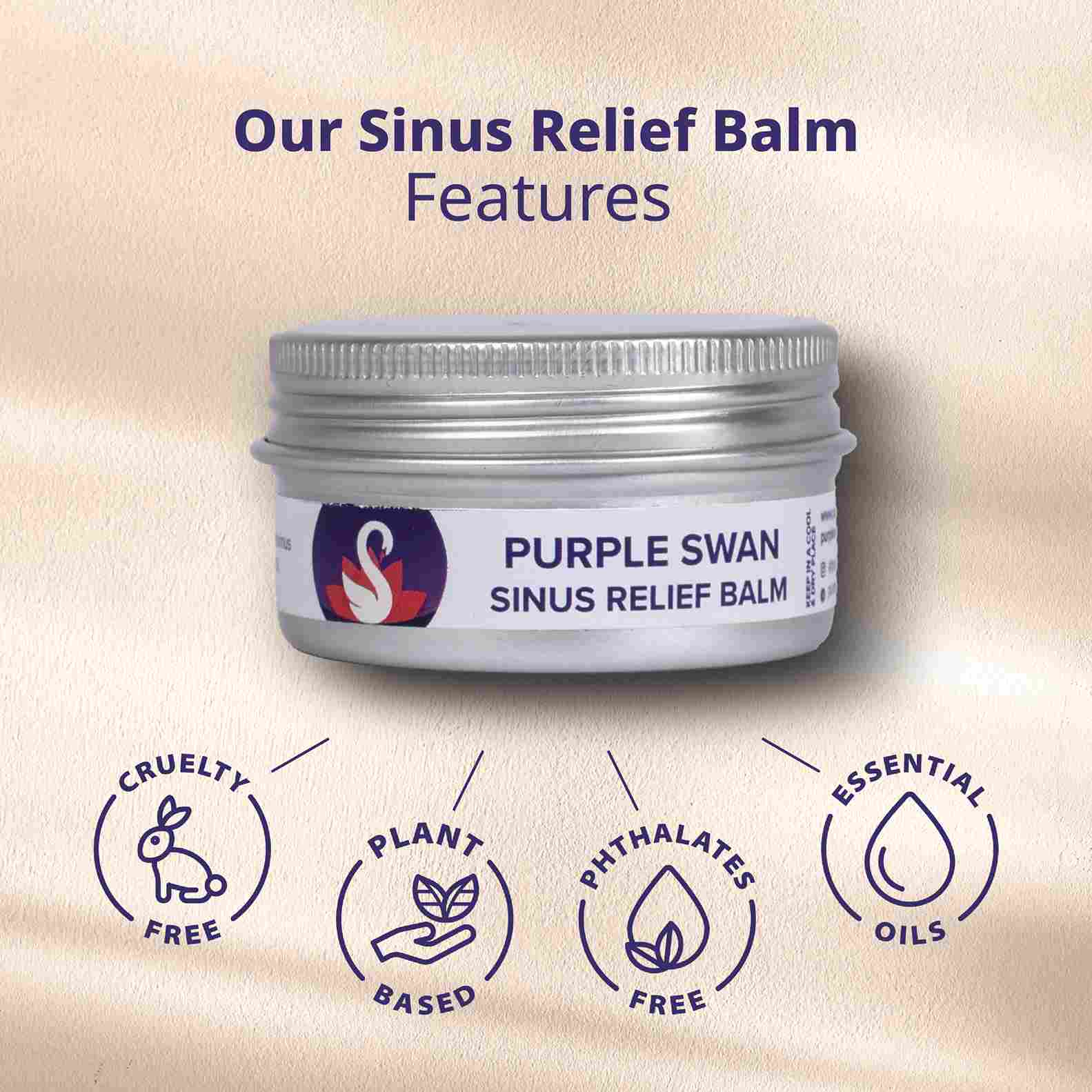 Purple swan  Sinus Relief Balm Features