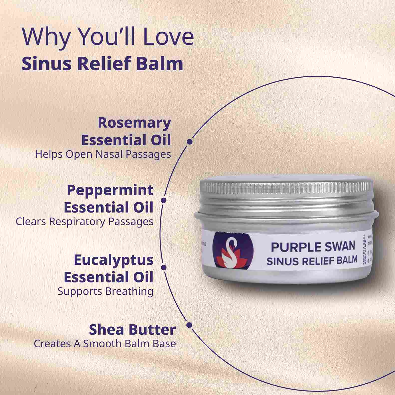 Purple swan Sinus Relief Balm 
Wy you Will love it 