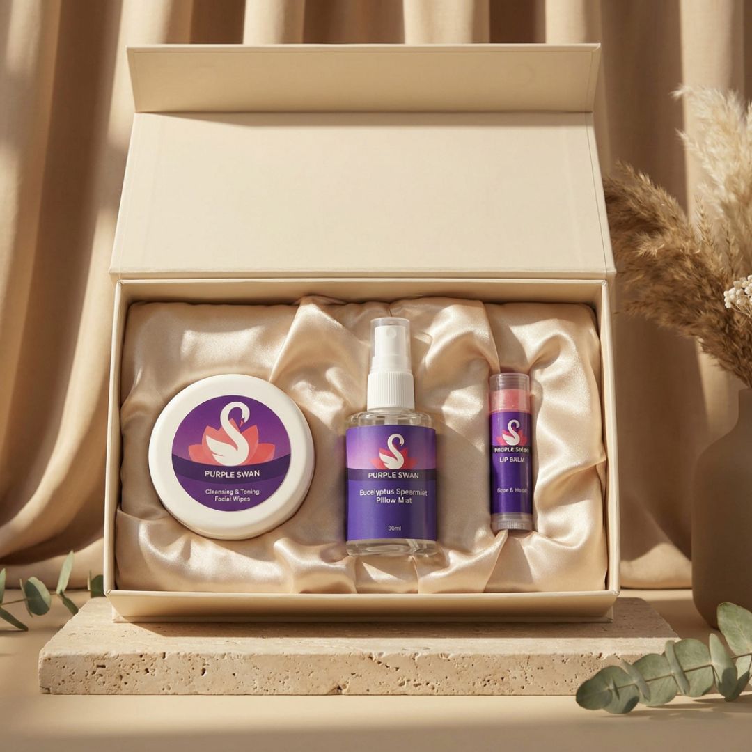 Wipes + Pillow Mist + Lip Balm - Glow Mini Gift Box