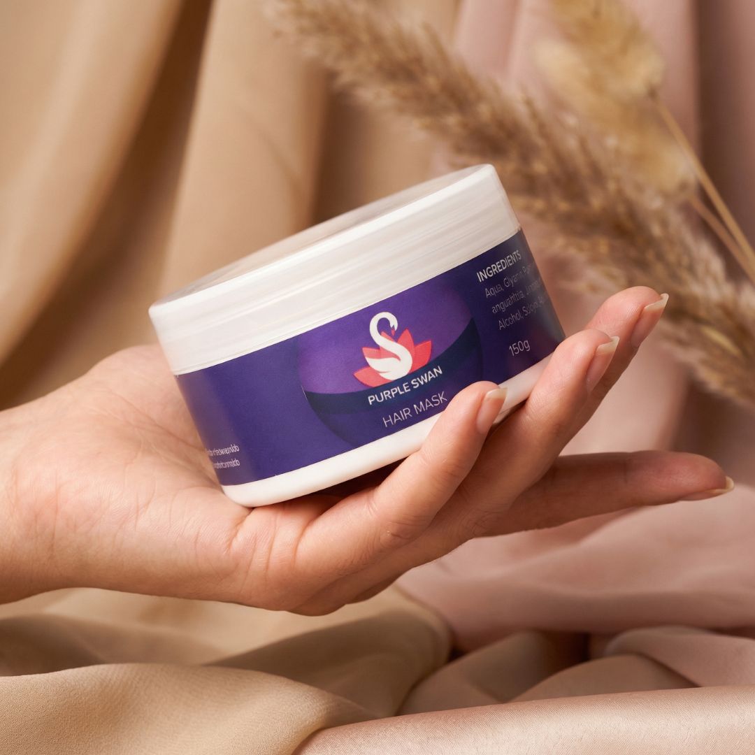 Nourishing hair mask container