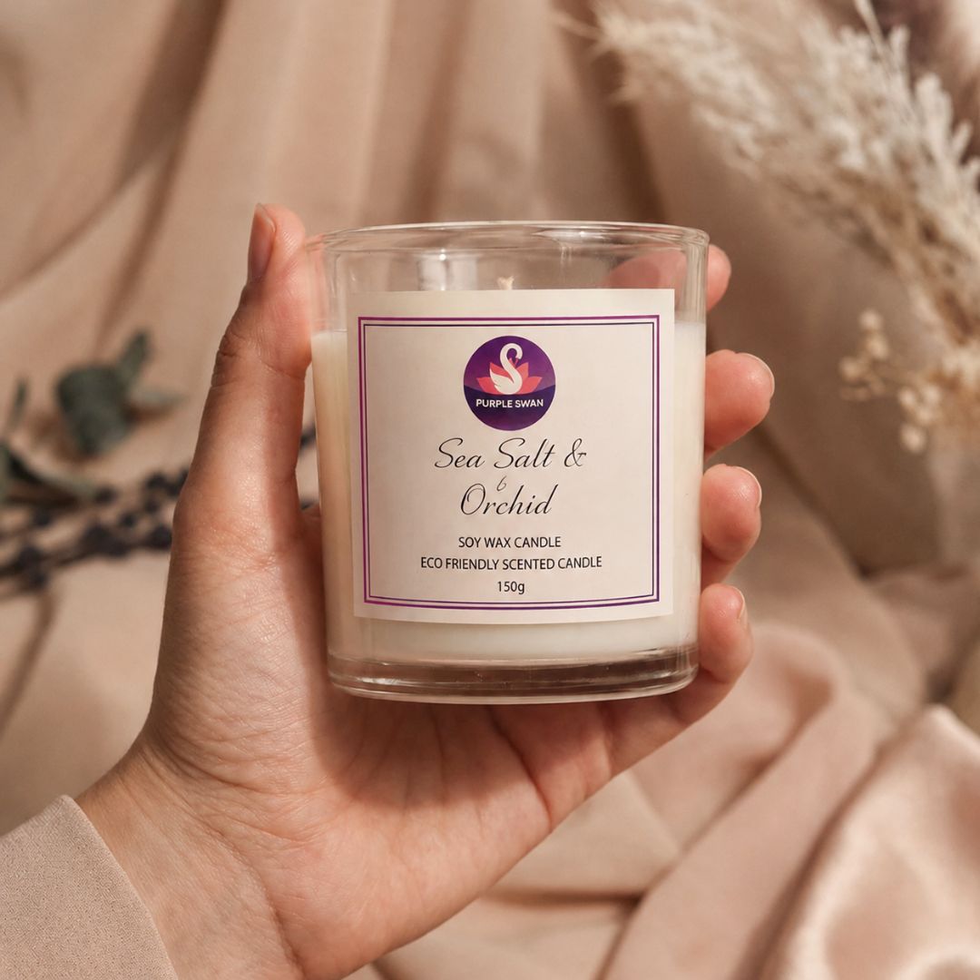 Sea Salt & Orchid Soy Wax Candle